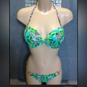 Tropical Green Bikini Set NWT